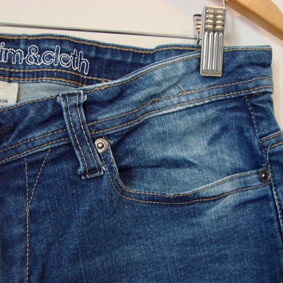 Straight Leg Jeans Stretch Paper Denim & Cloth Size 10 - Picture 4 of 16